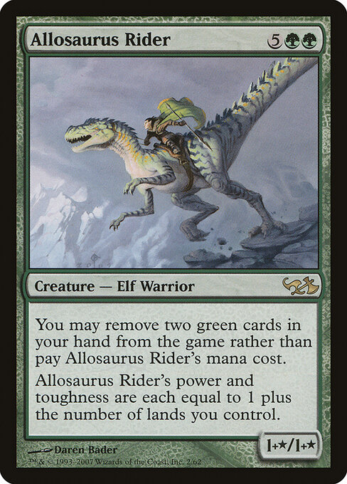 Allosaurus Rider card art