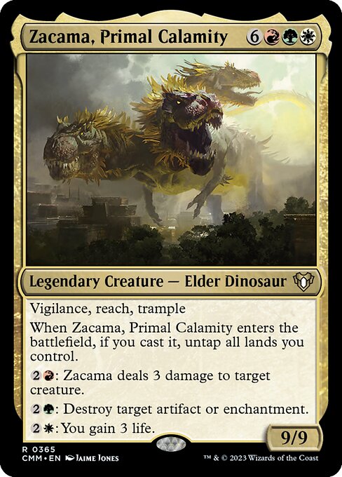 Zacama, Primal Calamity card art