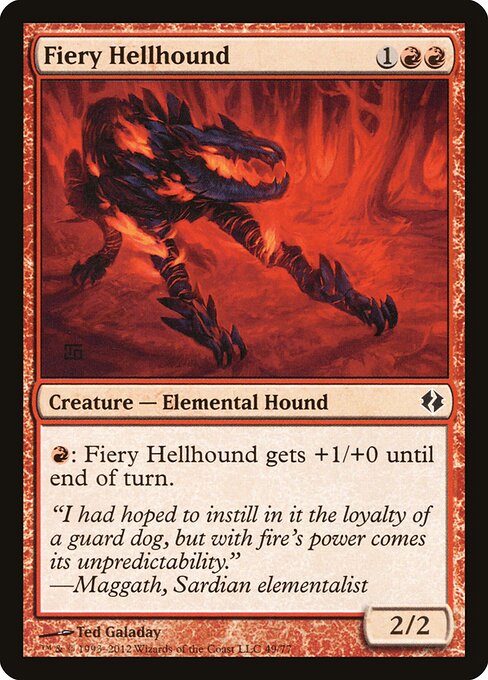 Fiery Hellhound card art