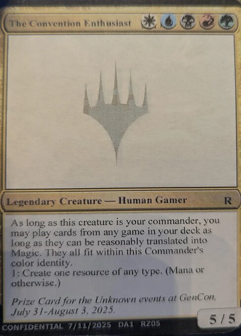 The Convention Enthusiast card art