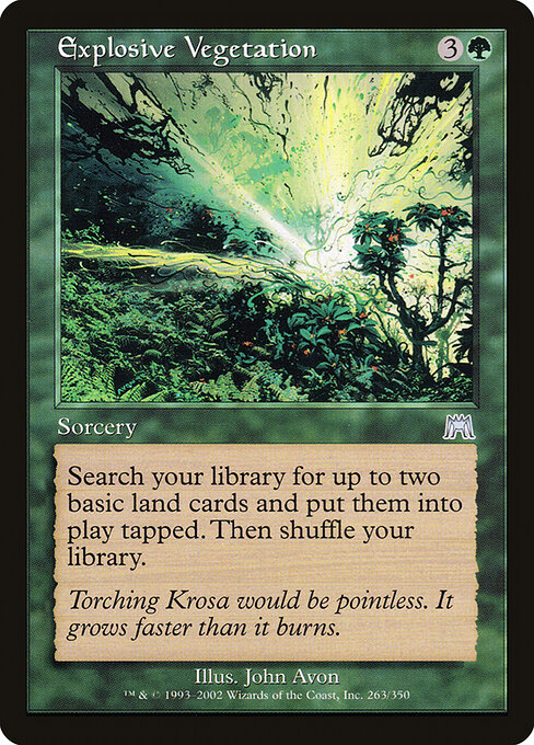 Explosive Vegetation card art