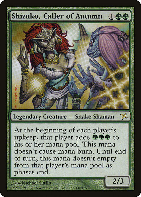 Shizuko, Caller of Autumn card art