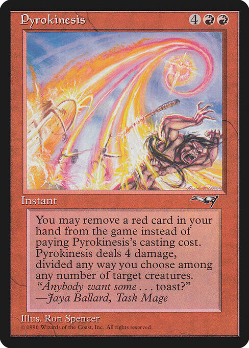 Pyrokinesis card art