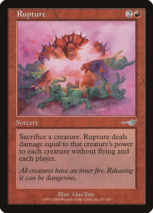 Rupture card art