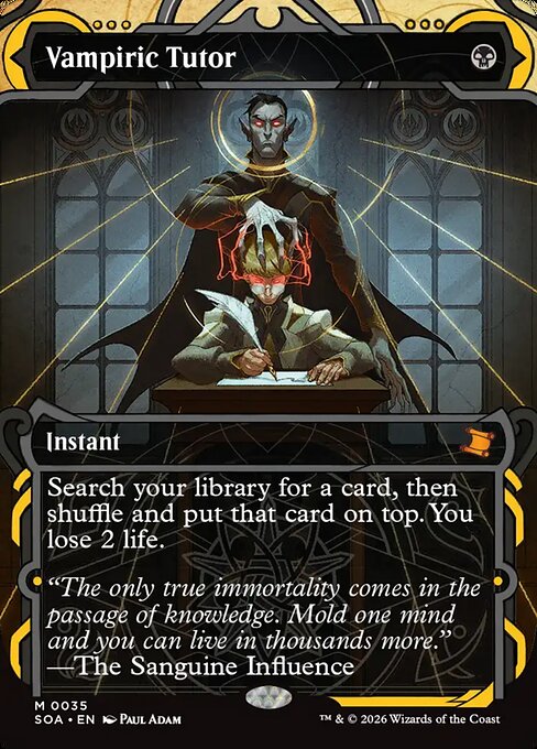 Vampiric Tutor card art