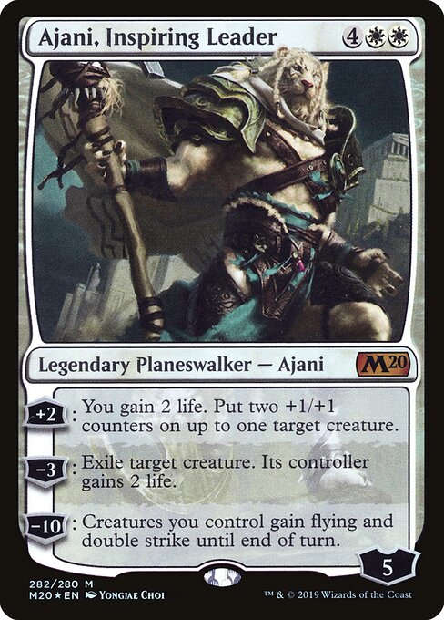 Ajani, Inspiring Leader card art