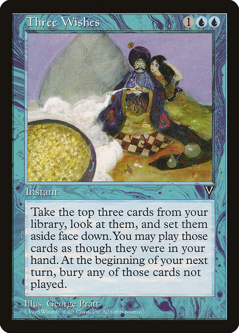 Three Wishes card art