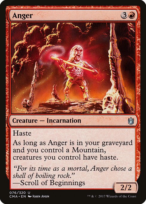 Anger card art