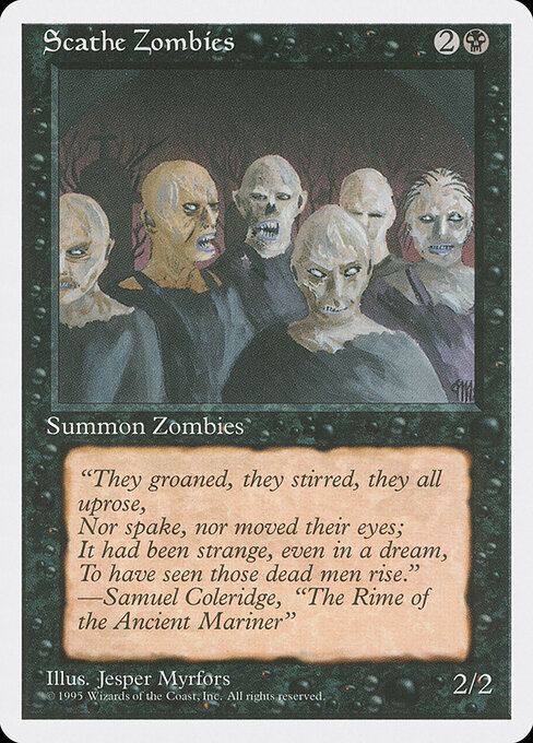 Scathe Zombies card art