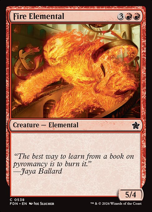 Fire Elemental card art