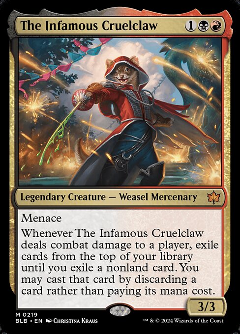 The Infamous Cruelclaw card art