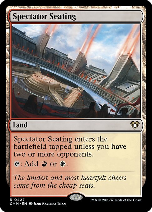 Spectator Seating card art