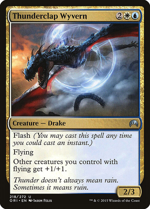 Thunderclap Wyvern card art