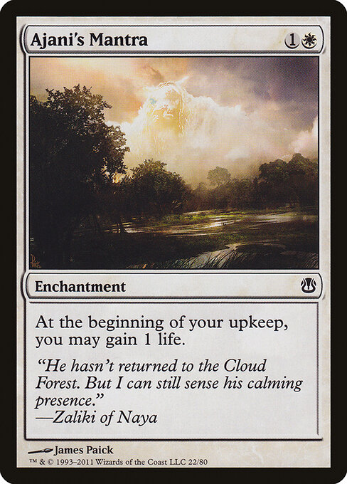 Ajani's Mantra card art