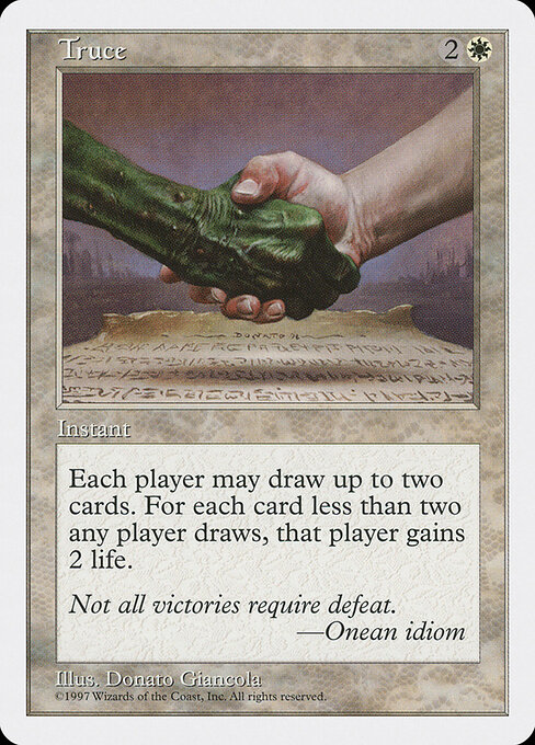 Truce card art