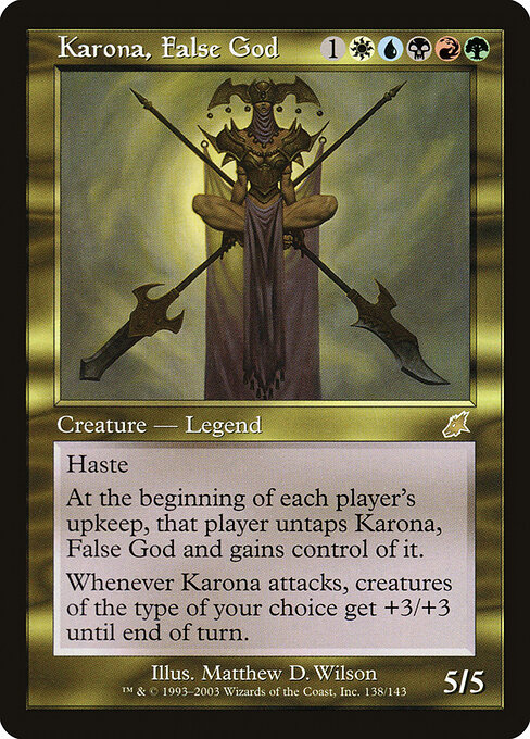Karona, False God card art