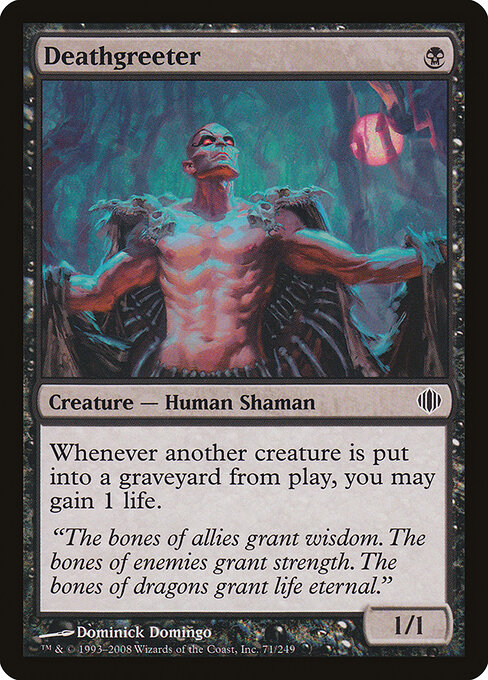Deathgreeter card art