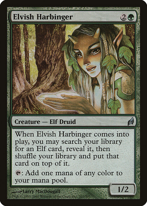 Elvish Harbinger card art