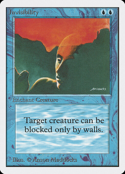Invisibility card art