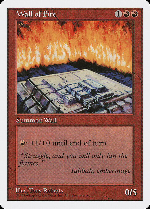Wall of Fire card art