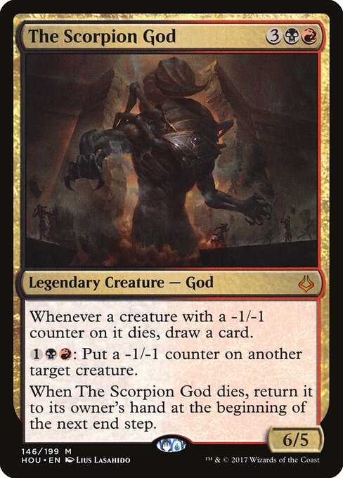 The Scorpion God card art