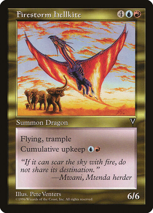Firestorm Hellkite card art