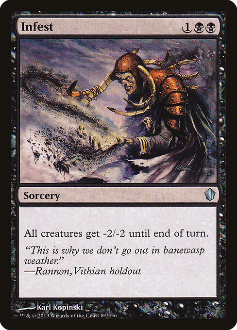 Infest card art