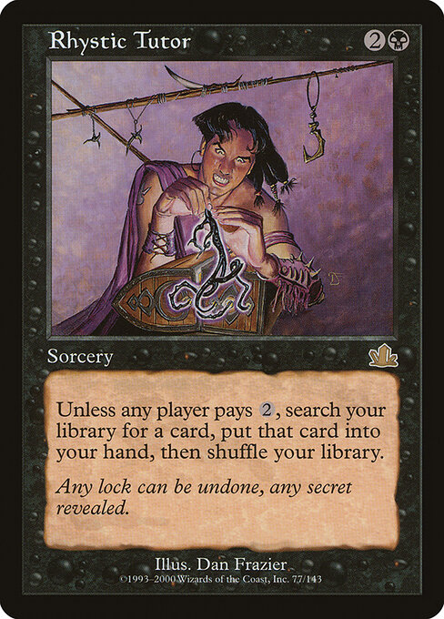 Rhystic Tutor card art