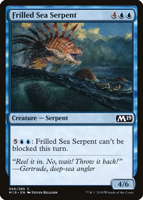 Frilled Sea Serpent card art
