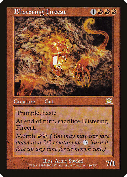 Blistering Firecat card art