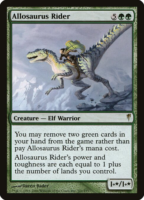 Allosaurus Rider card art