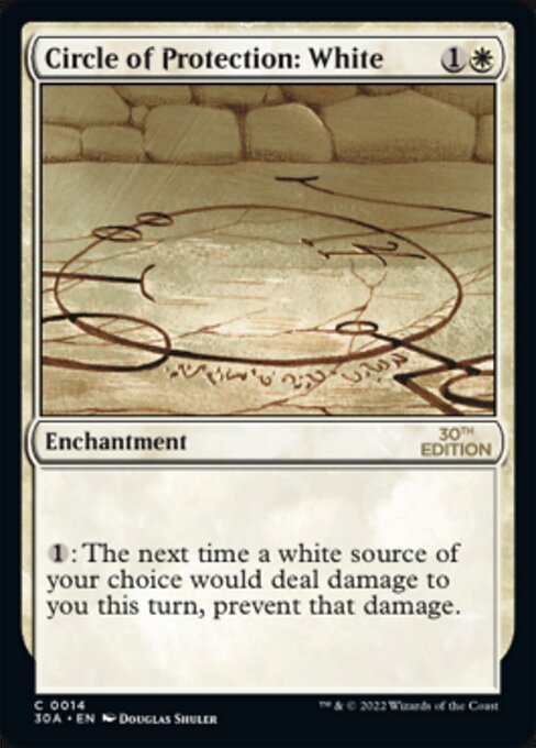 Circle of Protection: White card art