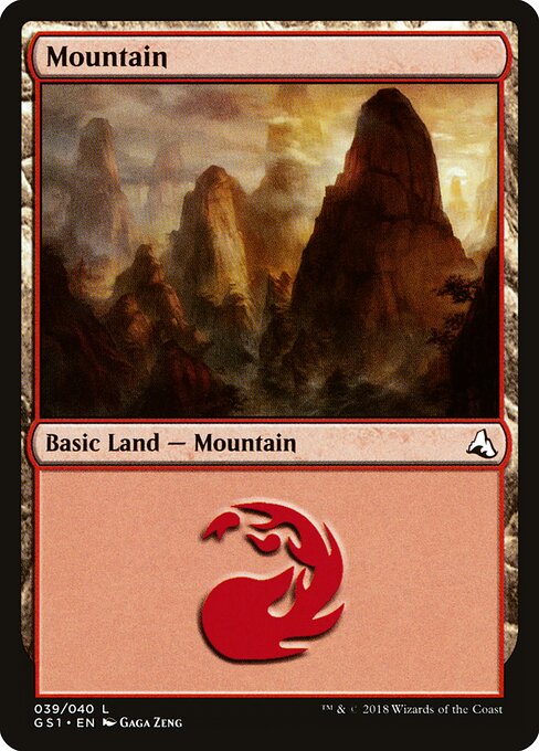 Mountain card art