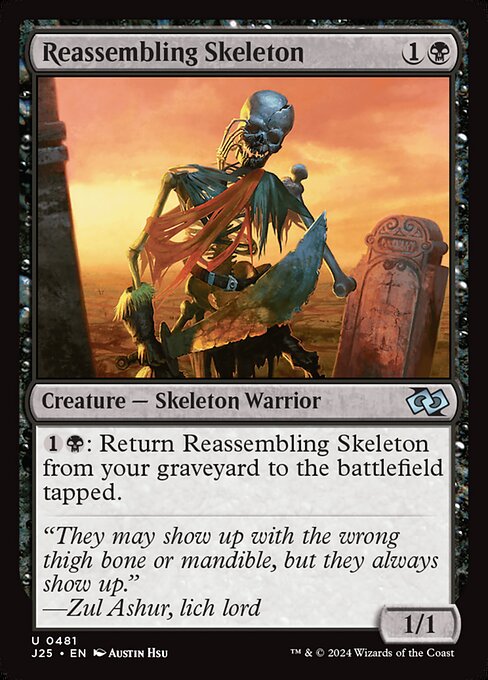 Reassembling Skeleton card art