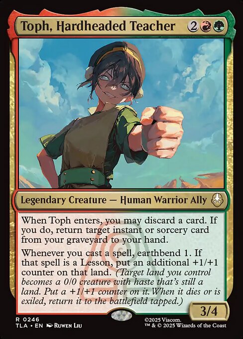 Toph, Hardheaded Teacher card art