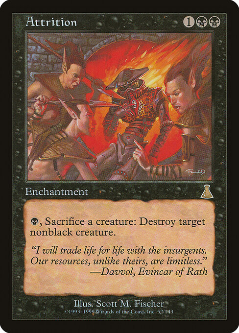 Attrition card art