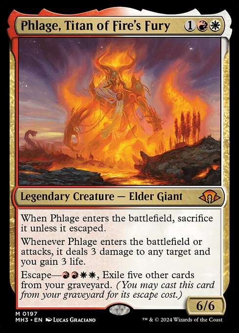 Phlage, Titan of Fire's Fury card art