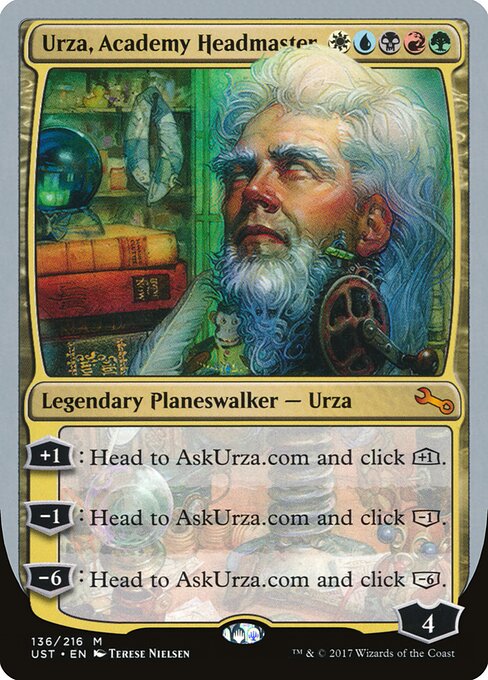 Urza, Academy Headmaster card art