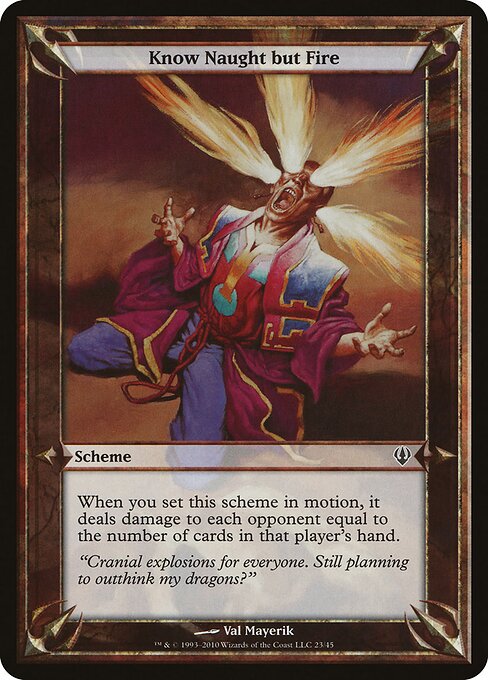 Know Naught but Fire (Archenemy) card art
