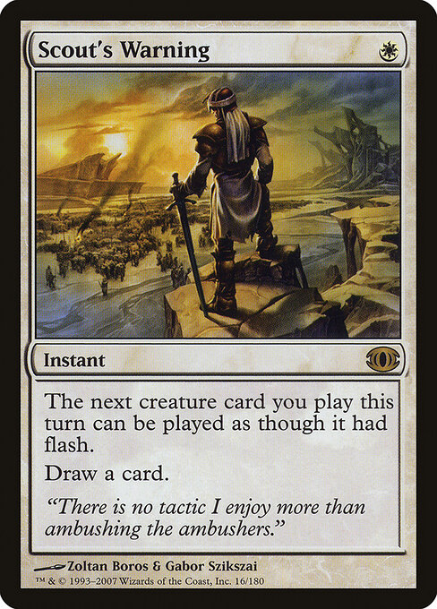 Scout's Warning card art