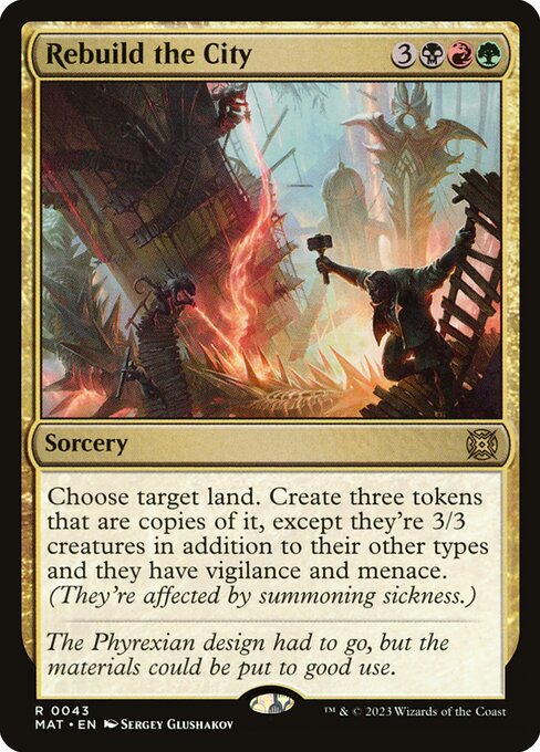 Rebuild the City card art