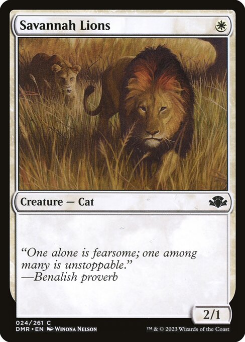 Savannah Lions card art