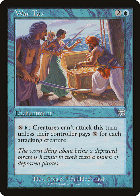 War Tax card art