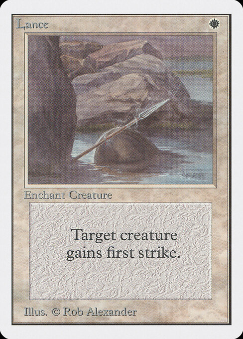 Lance card art