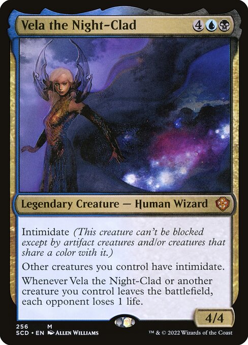 Vela the Night-Clad card art