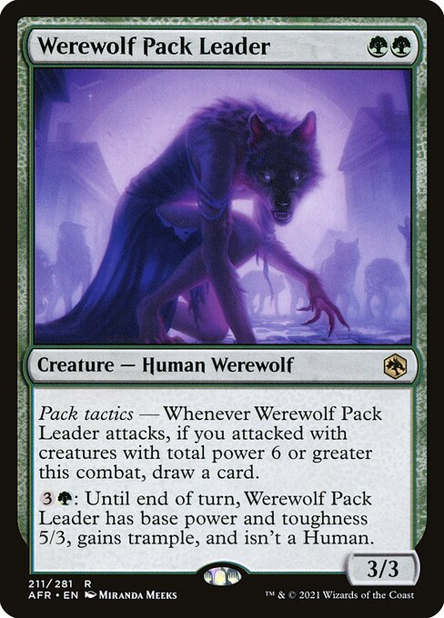 Werewolf Pack Leader card art