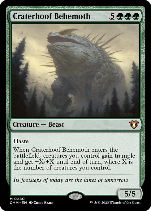 Craterhoof Behemoth card art
