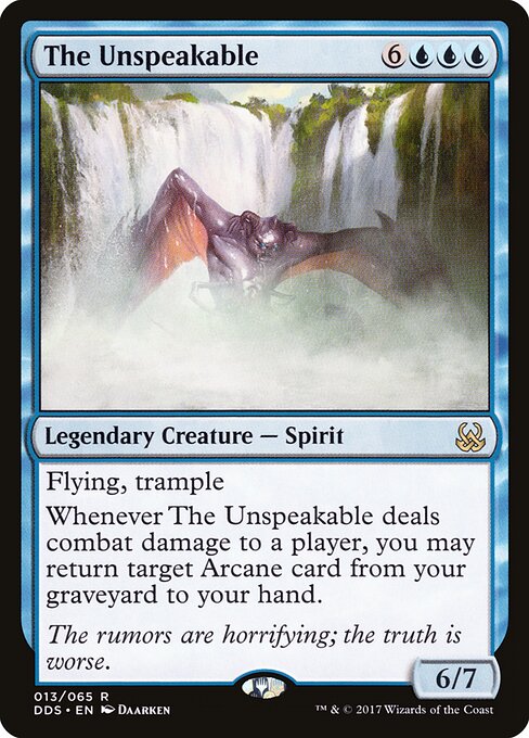 The Unspeakable card art