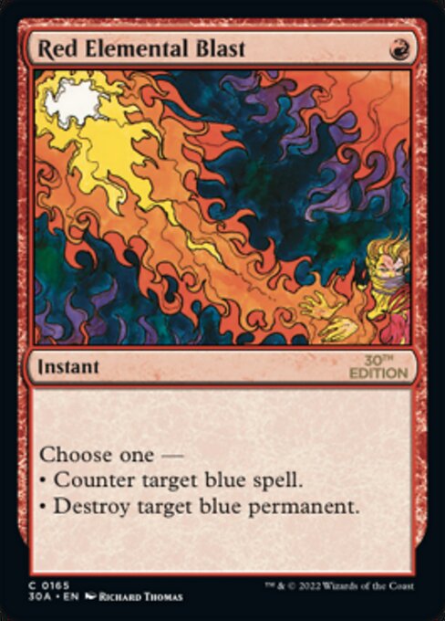 Red Elemental Blast card art