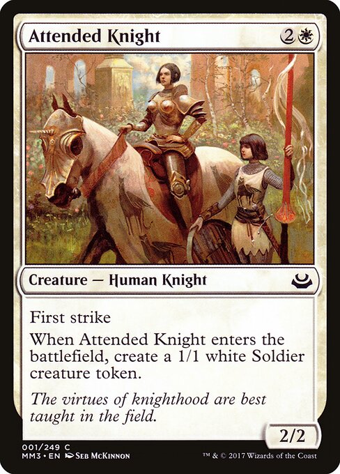 Attended Knight card art